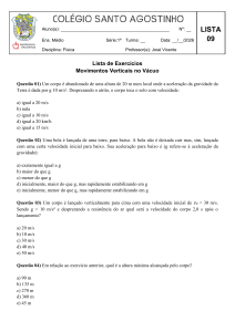 Exerc&iacute;cios de Movimentos Verticais no V&aacute;cuo