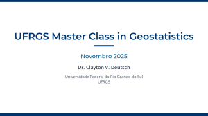 UFRGS Master Class em Geoestat&iacute;stica - Programa