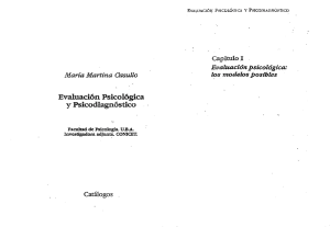 Evaluaci&oacute;n Psicol&oacute;gica y Psicodiagn&oacute;stico: Modelos Posibles