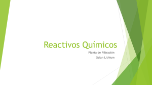 Manual de Seguridad: Reactivos Qu&iacute;micos Galan Lithium