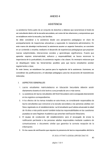 Anexo 4: Regulaci&oacute;n de la Asistencia en Secundaria