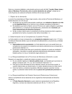 Resumen del fallo 'Lavado v. Mendoza' Corte Suprema 2007