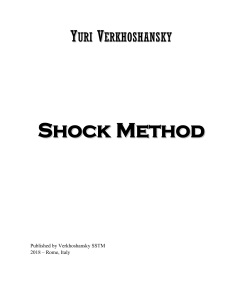 Shock Method: Yuri Verkhoshansky's Training Guide