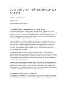 Gu&iacute;a did&aacute;ctica D&iacute;a del Idioma: Actividades para 10&deg; y 11&deg;