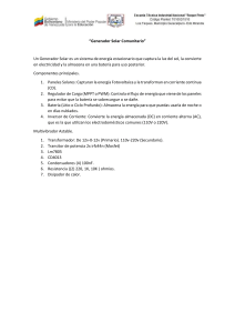 Generador Solar Comunitario: Manual de Componentes y Circuitos