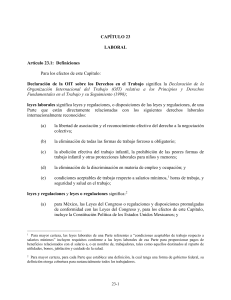 Cap&iacute;tulo 23: Laboral - Definiciones y Derechos Laborales