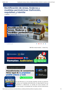 Rectificaci&oacute;n de &aacute;reas, linderos y medidas perim&eacute;tricas