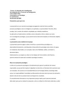 Teor&iacute;a y Evaluaci&oacute;n de la Inteligencia