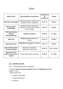 Control Microbiol&oacute;gico: Medios y Protocolos de Laboratorio