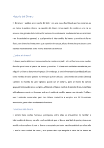 Historia del Dinero: Origen y Funciones