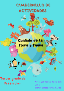 Cuadernillo de Actividades: Cuidado de Flora y Fauna (Preescolar)