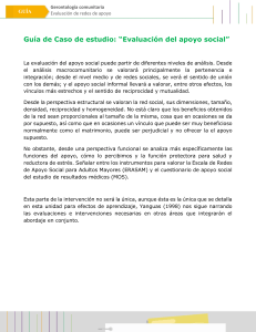 Gu&iacute;a de caso de estudio: Evaluaci&oacute;n del apoyo social