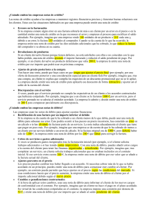 Notas de Cr&eacute;dito y D&eacute;bito: Gu&iacute;a Empresarial