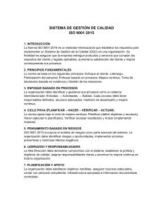 Gu&iacute;a ISO 9001:2015 Sistema de Gesti&oacute;n de Calidad