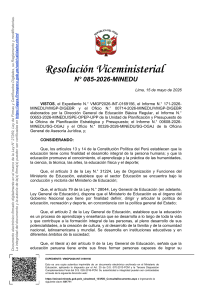 Resoluci&oacute;n MINEDU 2026 Lineamientos Educaci&oacute;n Sexual Per&uacute;