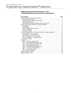 Short-Circuit Calculations: A Simple Approach for Electrical Distribution