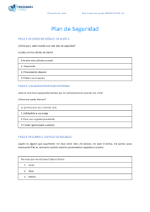 Protocolo de crisis Plan de Seguridad