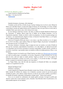 Angelus Regina Caeli 2025: Mensajes del Papa Leo XIV