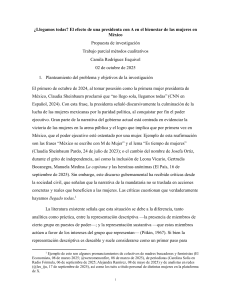 &iquest;Llegamos todas? Efecto de presidenta en bienestar de mujeres en M&eacute;xico