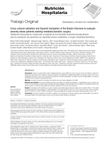 Spanish Translation of Boston Interview for Bariatric Surgery Patients