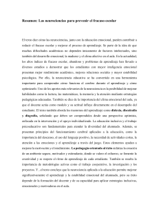 Neurociencias para prevenir el fracaso escolar