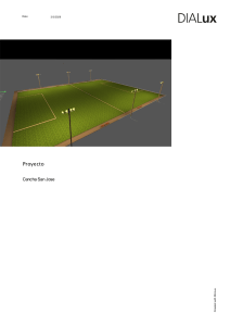 Lighting Design Project for Cancha San Jose Sports Field