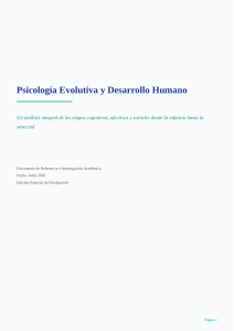 Psicolog&iacute;a Evolutiva y Desarrollo Humano