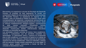 Syllabus de Psicolog&iacute;a del Desarrollo Humano