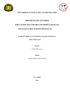 An&aacute;lisis de Fuentes Escritas: Desapariciones de Estudiantes en Per&uacute; 1993
