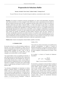 Preparaci&oacute;n de Soluciones Buffer: Gu&iacute;a Experimental y An&aacute;lisis