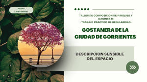 Costanera de Corrientes: Descripci&oacute;n Sensible del Espacio - Trabajo Pr&aacute;ctico