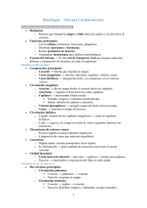 Histolog&iacute;a del Sistema Cardiovascular