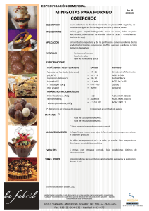 Minigotas para Horneo Coberchoc - Especificaci&oacute;n de Chocolate