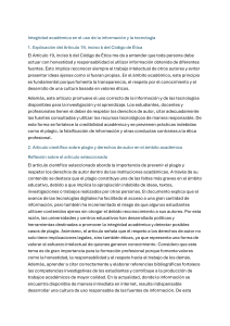 Integridad Acad&eacute;mica en el Uso de la Informaci&oacute;n y la Tecnolog&iacute;a