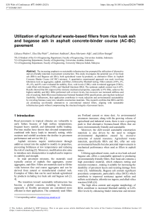 Agricultural Waste Fillers in Asphalt Concrete: Rice Husk & Bagasse Ash