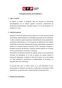 Gu&iacute;a de Portafolio 2 UTP: Reestructuraci&oacute;n Cognitiva
