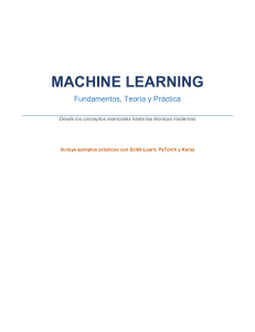 Machine Learning: Fundamentos, Teor&iacute;a y Pr&aacute;ctica