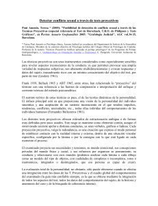 Detectar conflicto sexual con pruebas proyectivas