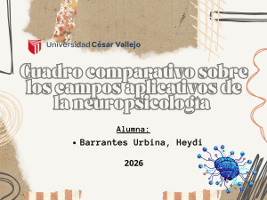 Cuadro comparativo: Campos aplicativos de la neuropsicolog&iacute;a