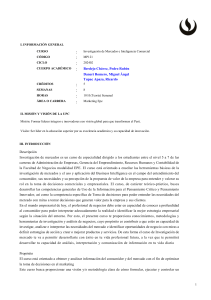 Silabus UPC: Investigaci&oacute;n de Mercados e Inteligencia Comercial