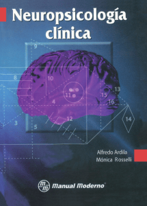 Neuropsicolog&iacute;a cl&iacute;nica: Libro de texto sobre neuropsicolog&iacute;a cl&iacute;nica