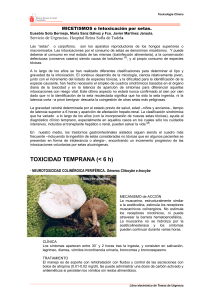 Micetismos: Intoxicaci&oacute;n por setas - Toxicolog&iacute;a Cl&iacute;nica