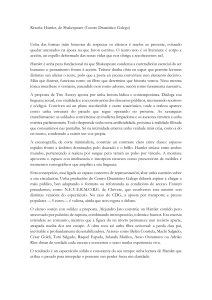 Resenha: Hamlet de Shakespeare (Centro Dram&aacute;tico Galego)