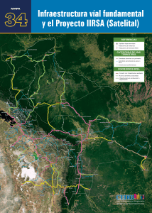 Mapa de Infraestructura Vial y Proyecto IIRSA Bolivia