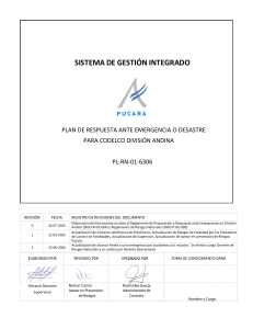 PL-RN -01-6306 Plan Emergencias PUCARA