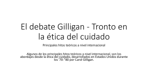 Debate Gilligan-Tronto en &eacute;tica del cuidado