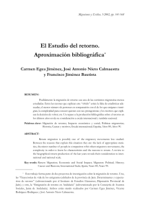 El estudio del retorno: aproximaci&oacute;n bibliogr&aacute;fica