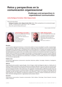 Retos y perspectivas en comunicaci&oacute;n organizacional