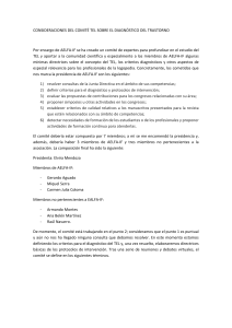 Criterios de diagn&oacute;stico del TEL: Consideraciones del comit&eacute; de expertos
