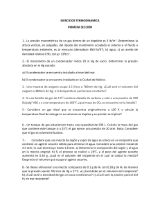 Ejercicios de Termodin&aacute;mica: Problemas de Presi&oacute;n y Gases Ideales
